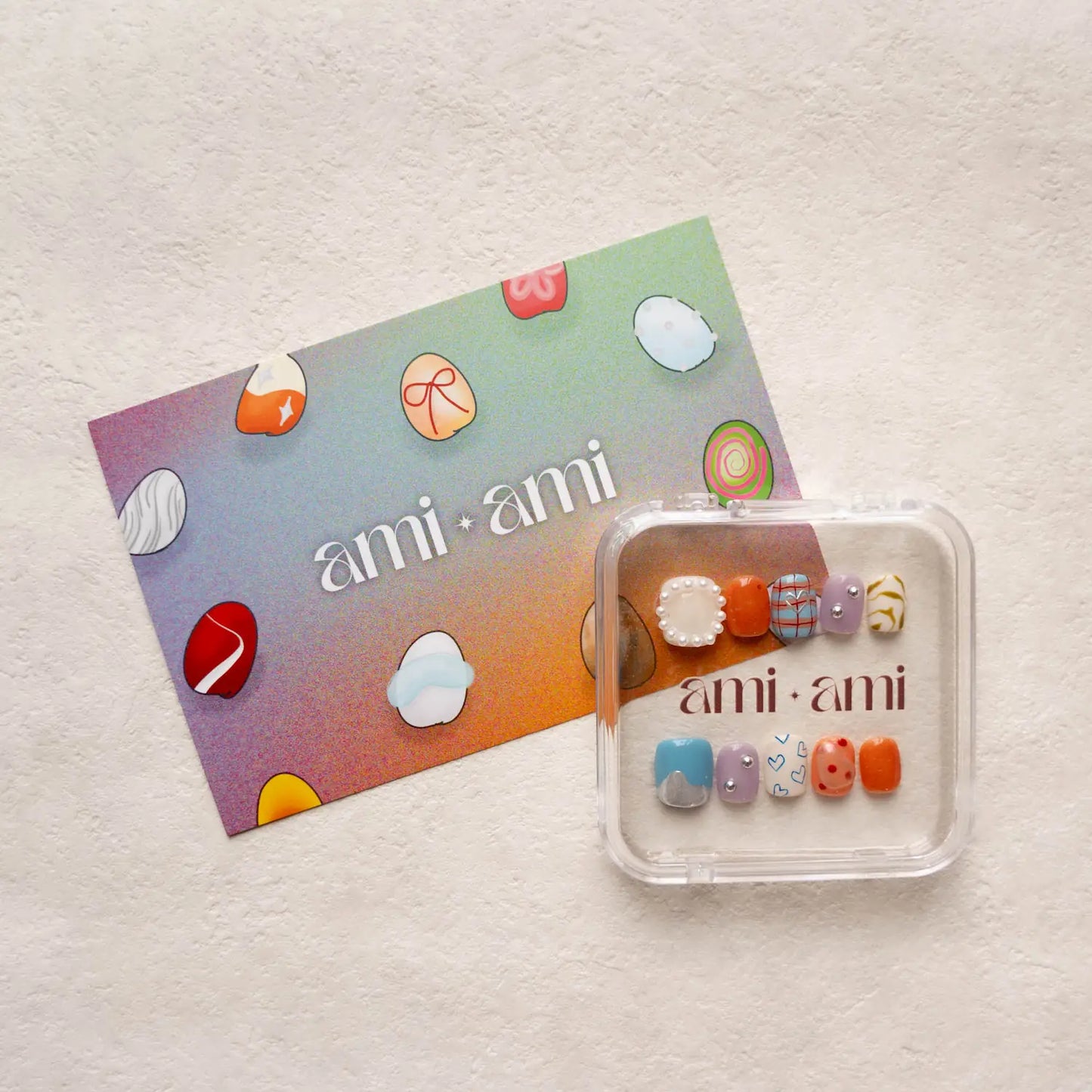 Ami Ami Press-On Nails Message Card