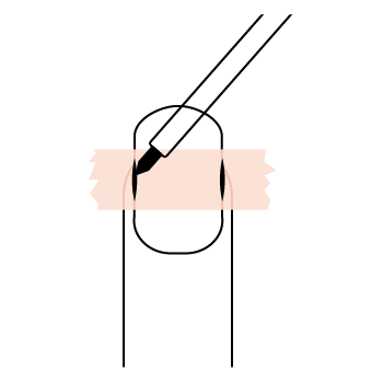 Measure nails with tape or paper